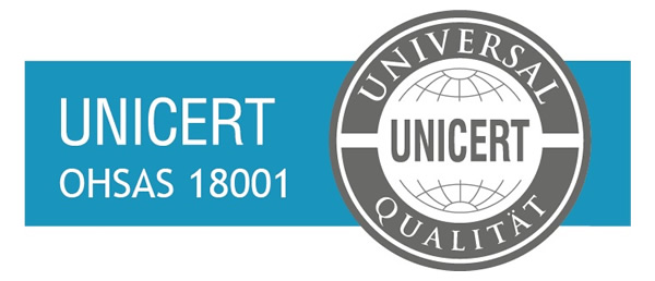 Certification stamp OHSAS 18001